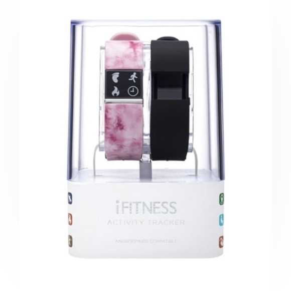 NWT ITOUCH IFITNESS ACTIVITY TRACKER - PINK AND BLACK. ANDROID OR IPHONE - Picture 2 of 4